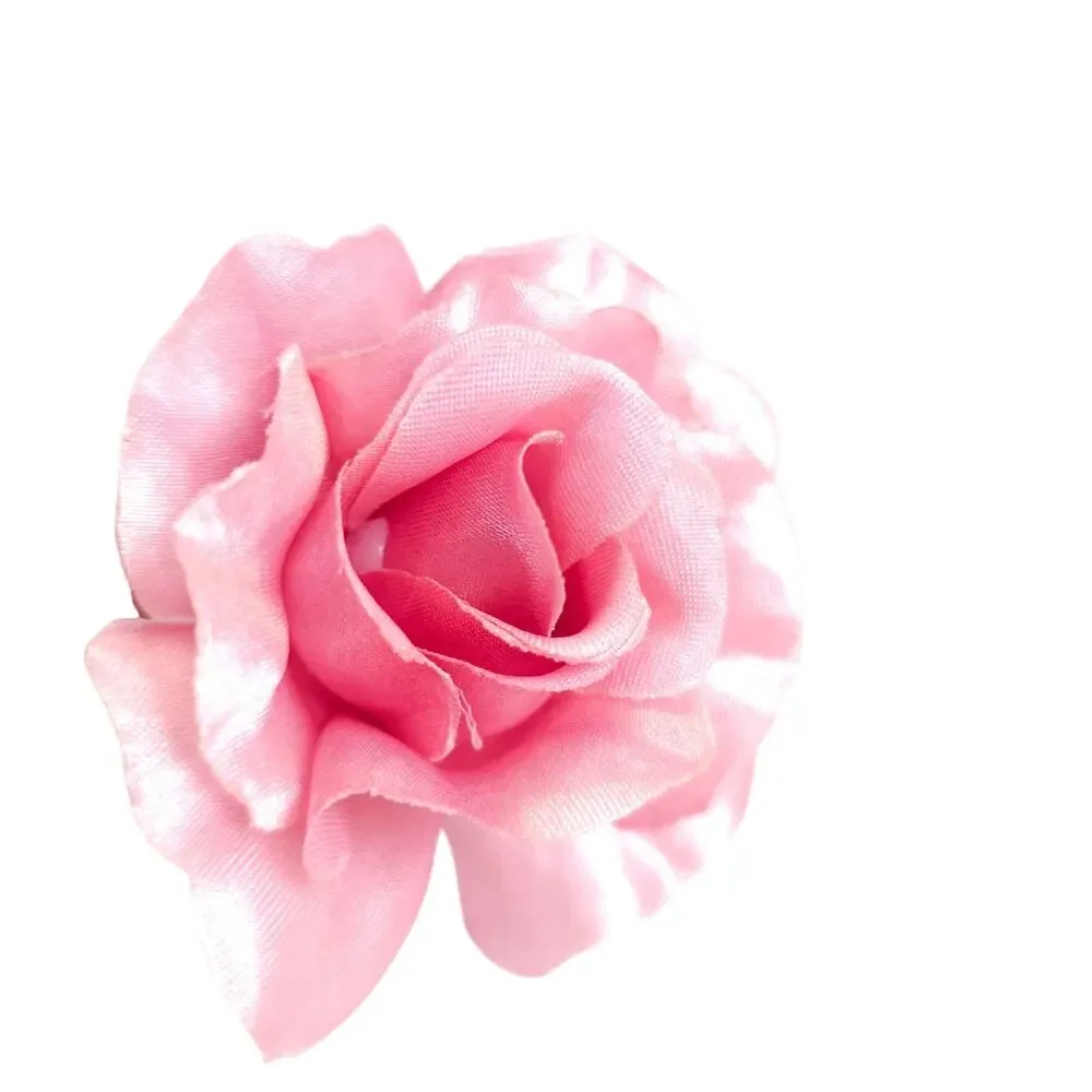 66 Light Pink Satin Artificial Roses 2.5in Flower Stems Wedding Crafts DIY Decor